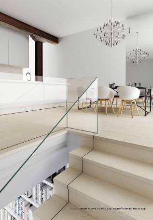 Клинкерная плитка Marbles Crema Marfil Exagres 1200x150/10 мм